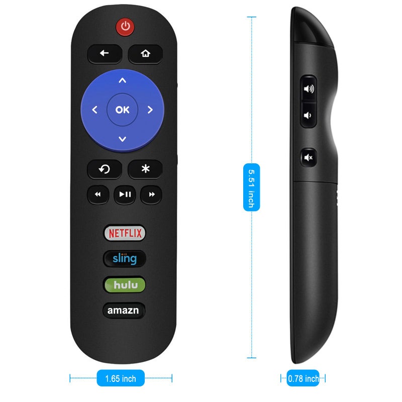 ZdalaMit RC282 Replace Remote Control Applicable for TCL Roku TV 32S301 40FS3700 55S401 65S401 43S403 49S403 55S403 65S403 43S515 49S515 55S515 65S515 55R615 65R615 55P605 55C803 65C803 75C803 40S303 43S303 - Image 5
